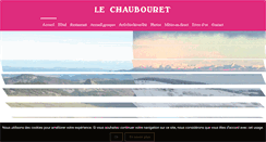 Desktop Screenshot of hotelrest-lechaubouret.com