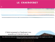 Tablet Screenshot of hotelrest-lechaubouret.com